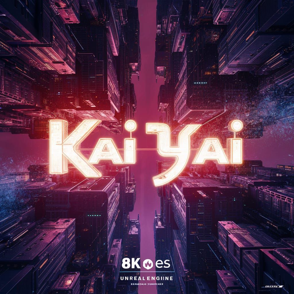 Cyberpunk Cityscape with Neon Sign in Unreal Engine 5