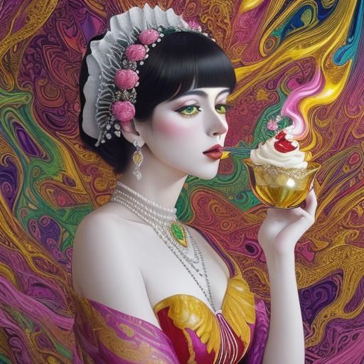 Dessert Collection in Surrealist Expressionist Style