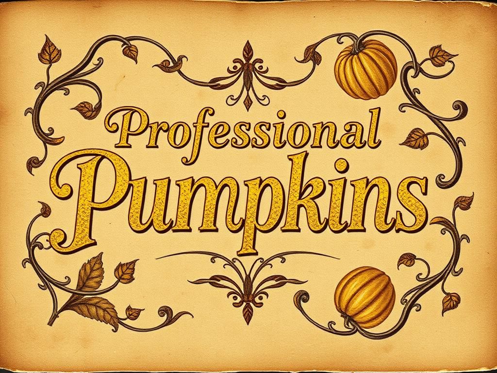 Vintage Business Card with Golden Typography