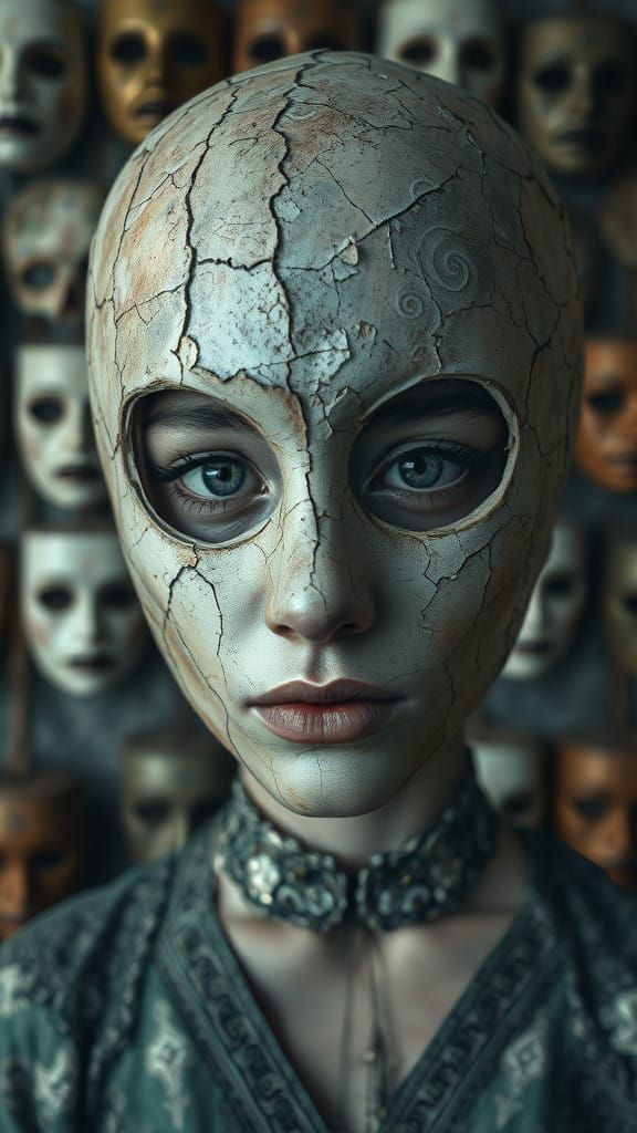 A Fragile Soul Behind a Crumbling Mask