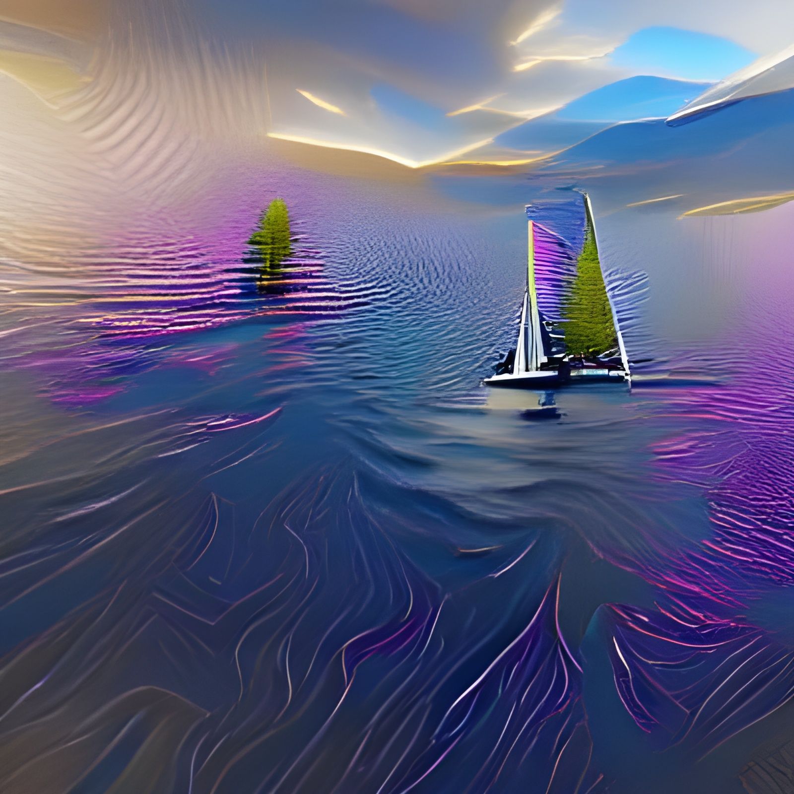 Sailing on the Lake in 8k Resolution