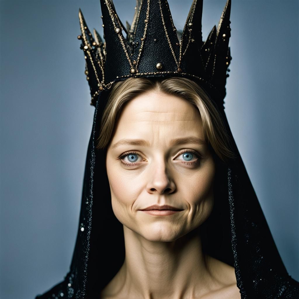 Dark Witch Queen Portrait in Professional Photography Style