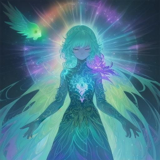 Mystical Woman with Animal Powers in Fantasy Art