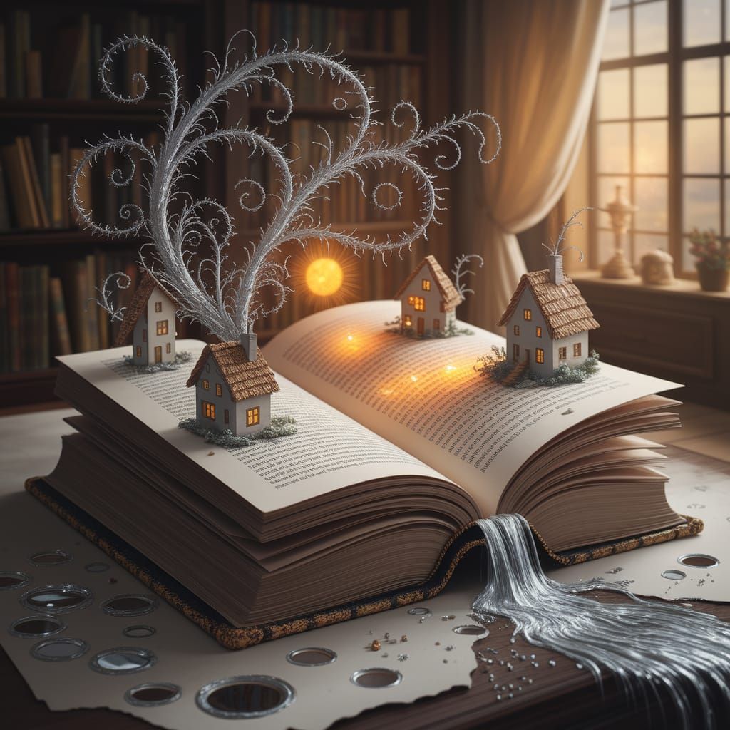 Miniature World Hidden in Ancient Book