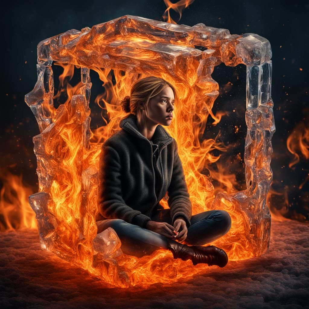 Woman Ensnared: Ice and Fire Metaphor