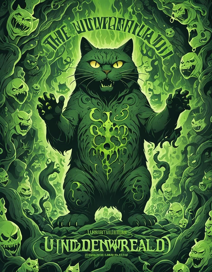 Ectoplasmic Cat Underworld: Spectral Movie Poster