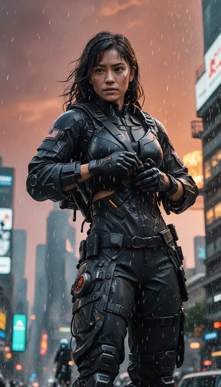 Hyperrealistic Close-Up of Sweaty Skin, 4K