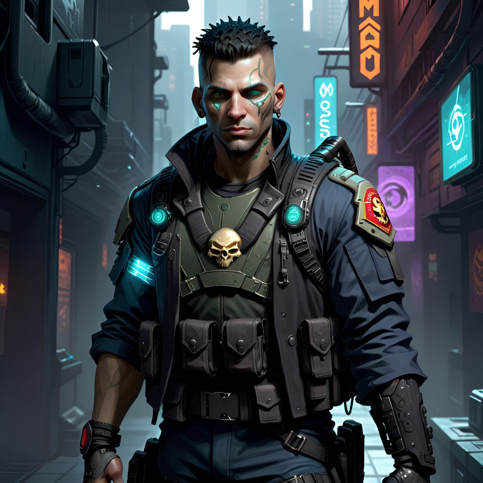 Cyberpunk Soldier: Magic Healer in Shadowrun