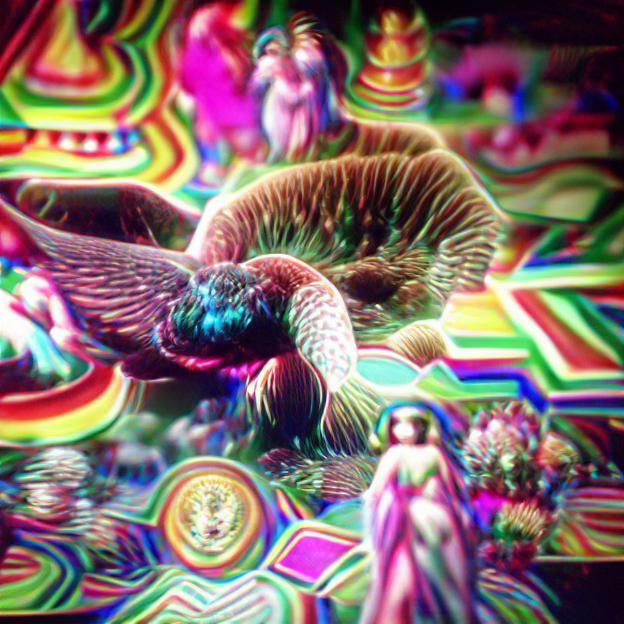 Psychedelic Among Us Characters in 8k Resolution