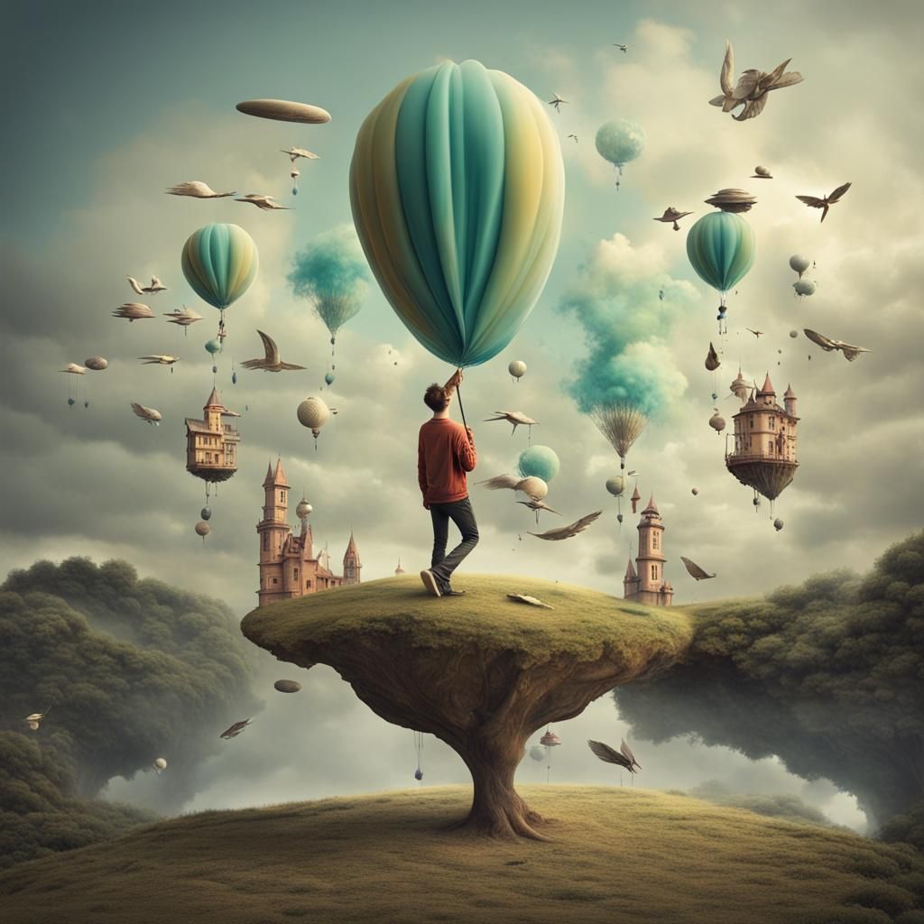 Dreamscape of Living Objects in a Whimsical World