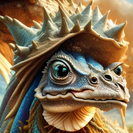 A fantasy hybrid of a camel and a gecko on an alien world. <lora:Fusion:1.0>