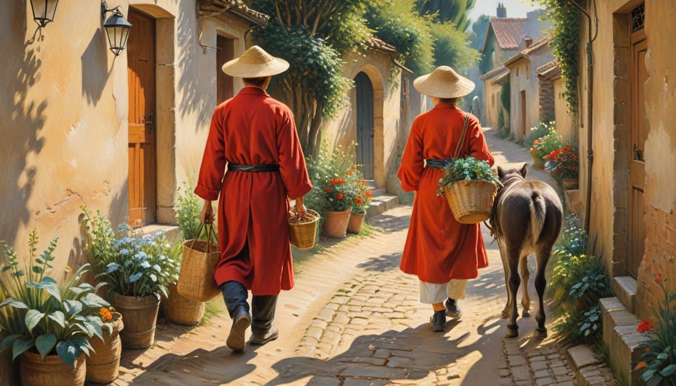 Vibrant Everyday Life in a Traditional Town