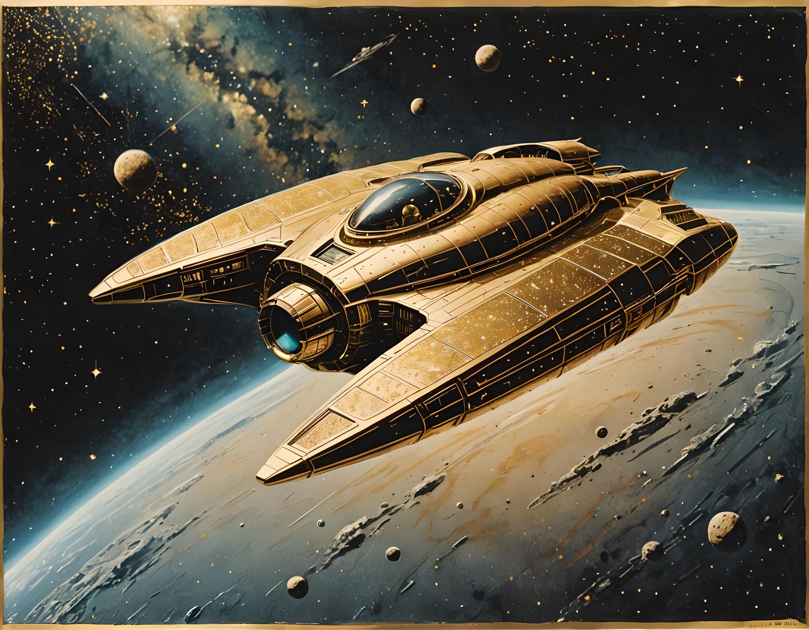 Golden Space Racer