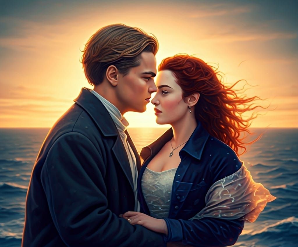 Titanic's Jack and Rose Moment at Sunset