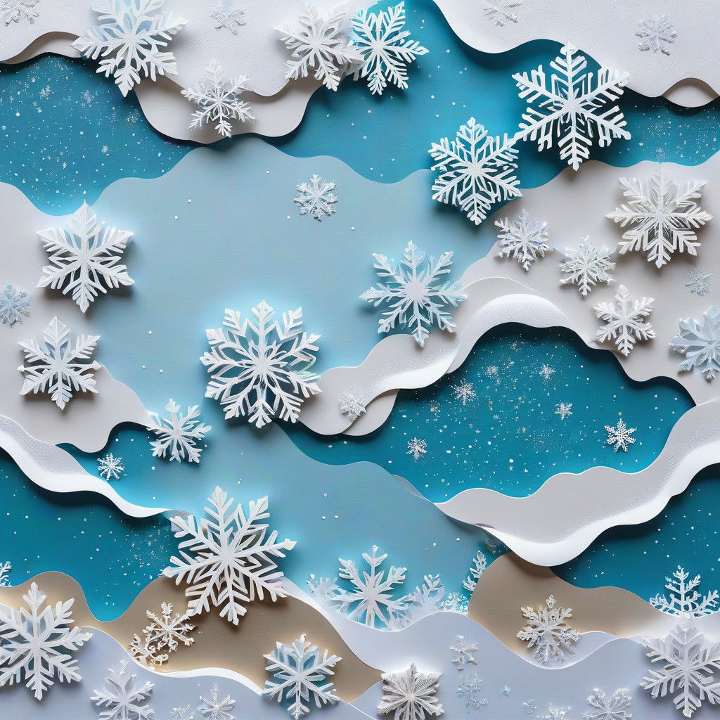 Winter Paper Landscape