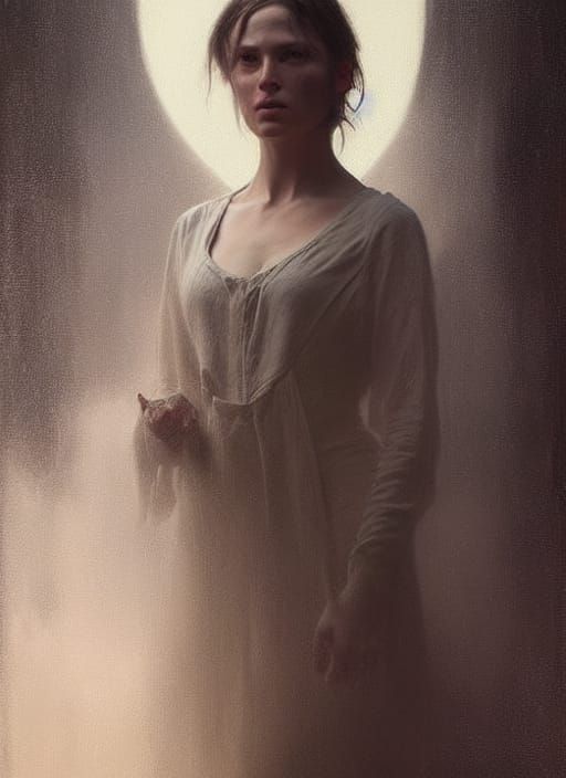 Ethereal Portrait of Stylish People in Dreamy Lighting