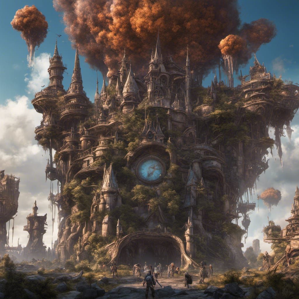 Apocalyptic Disneyworld: Detailed Matte Painting