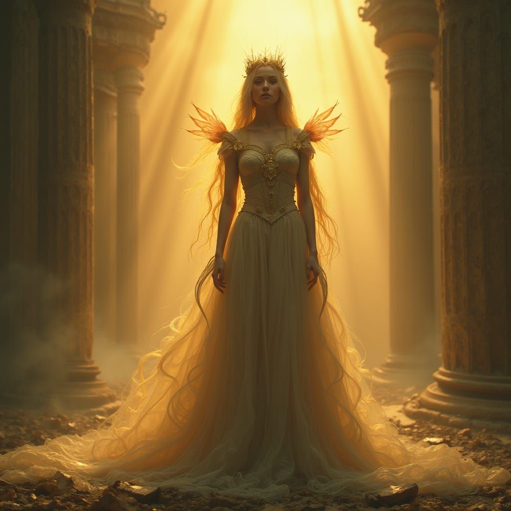 Ethereal Queen of a Golden Realm