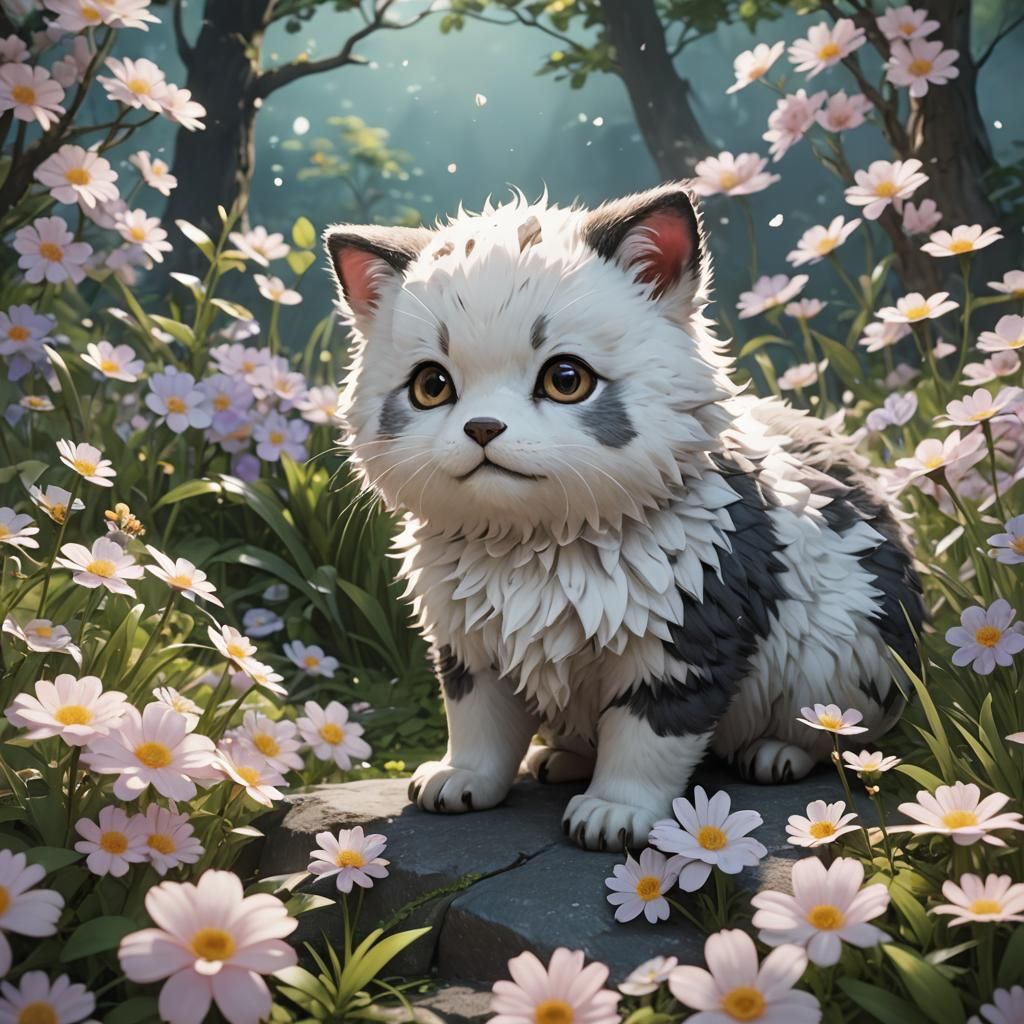 Cute Animal in 3D Anime Art Style