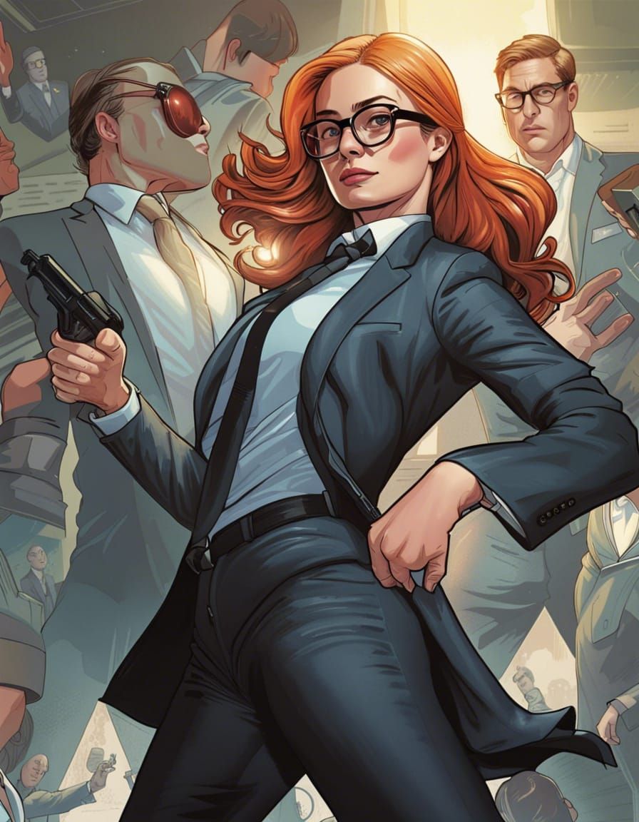 Sophie Turner as Agent Kingsman: Comic Book Art