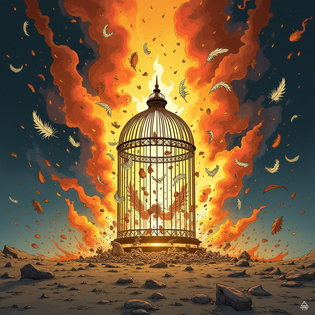 Explosive Fantasy Graphic Novel Cover Art