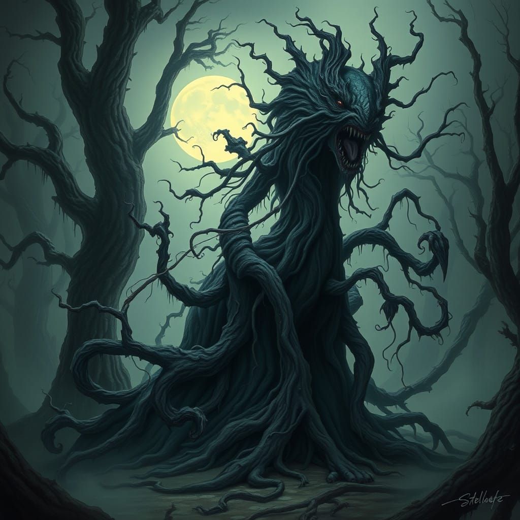 Grakkalakkingrynkalink: Ancient, Moonlit Forest Creature