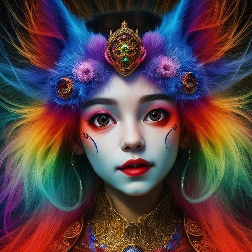 Vibrant Surrealism in Hyperrealistic 3D Render