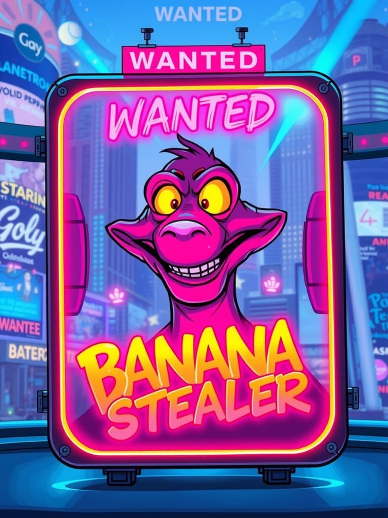 Alf the Alien: Wanted Banana Stealer in Retro-Futuristic Cit...