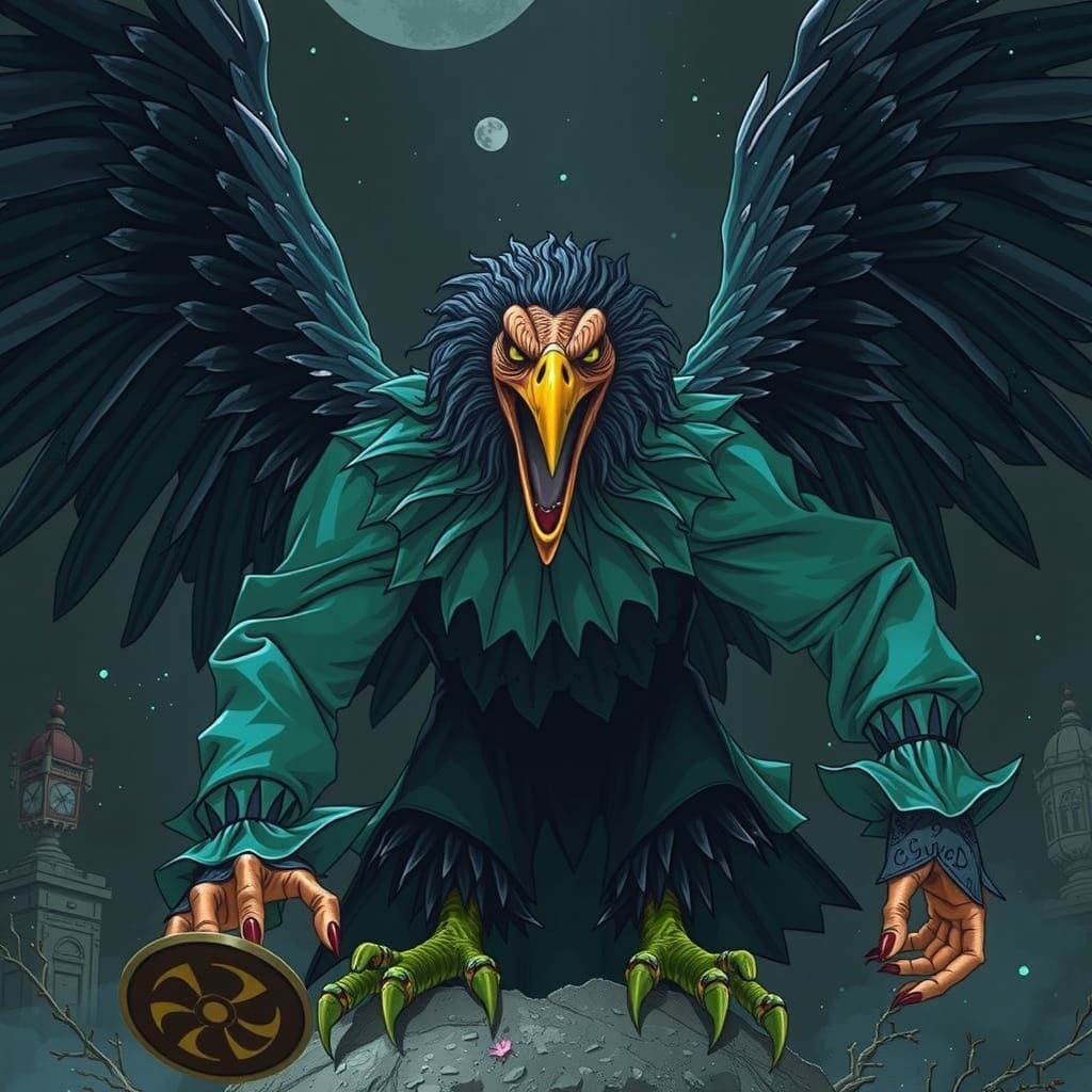 Raven Transformation: From Bird to Burple Clown