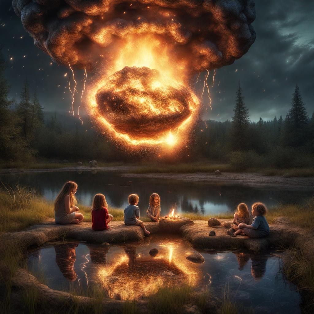 Elvish Toddlers Roast Marshmallows on Meteor