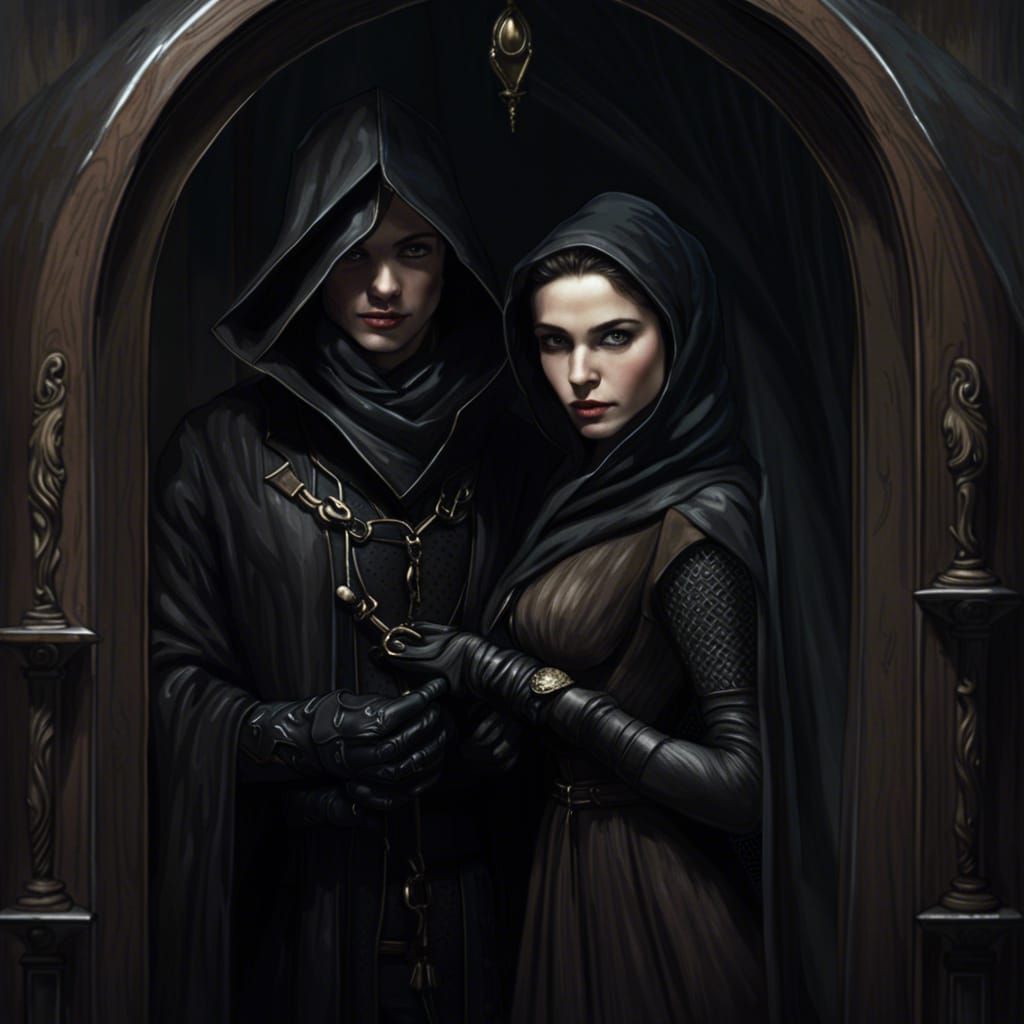 Fantasy Thieves in Art Nouveau Style