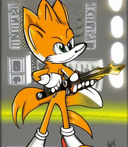 Tails Shreds on Guitar in Sonic Style