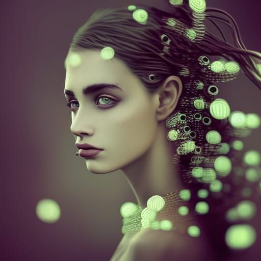 Dead Bride with Skulls: Detailed Matte Painting