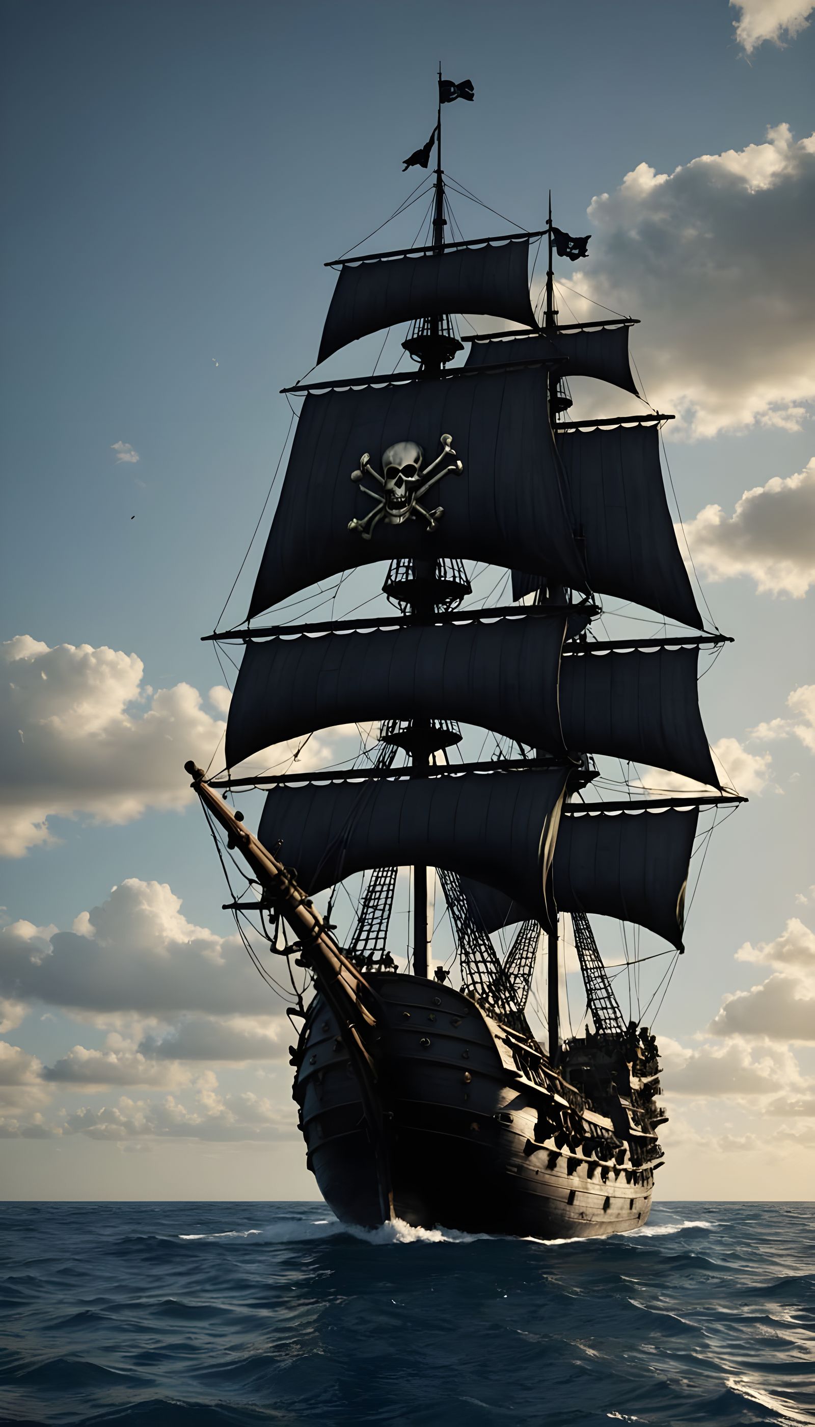 Black Pearl Ship in Pirates of the Caribbean Theme