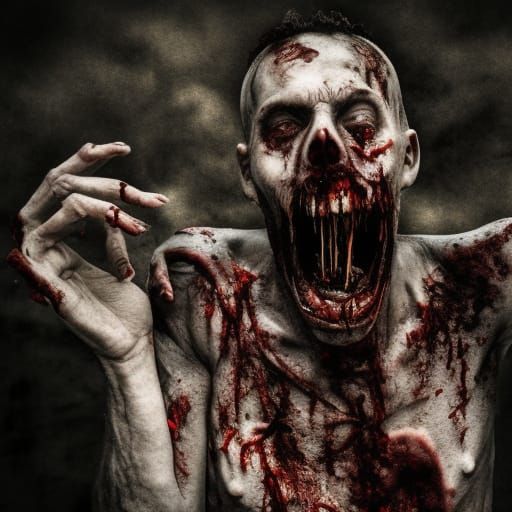 Hyperrealistic Zombie Feast in High Definition