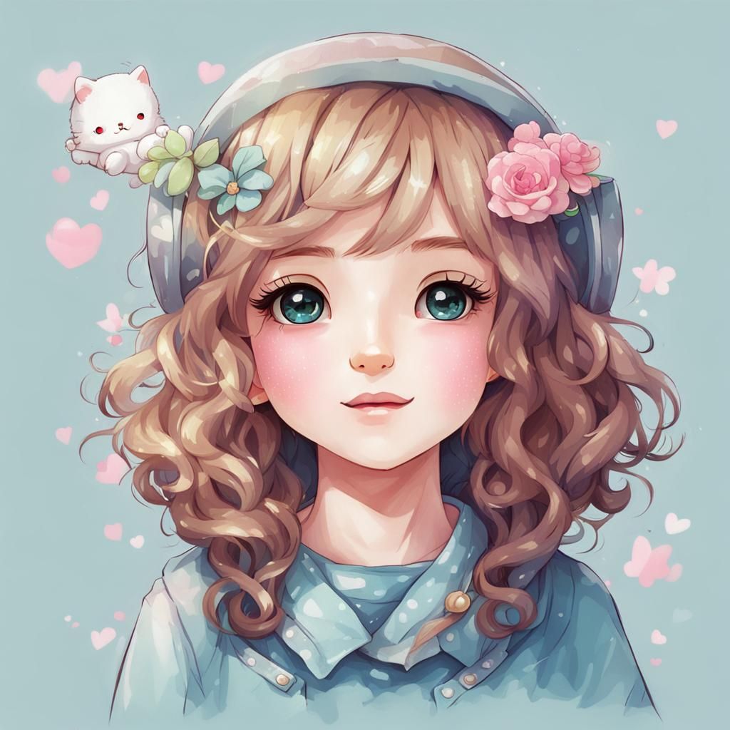 AI Interpretation of Kawaii Cute Aesthetic