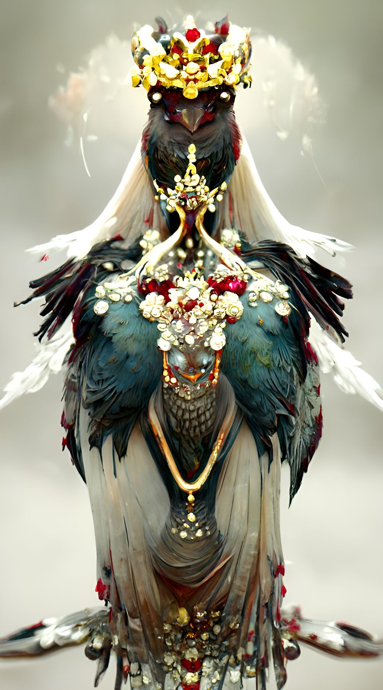 Regal Bird Empress in Fantasy Style