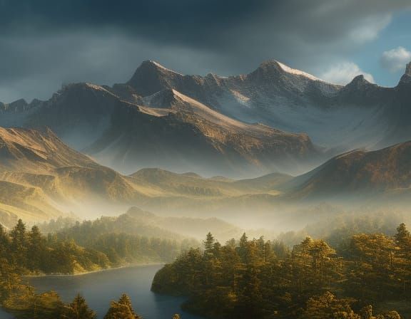 Detailed Matte Painting Conveying Resilience