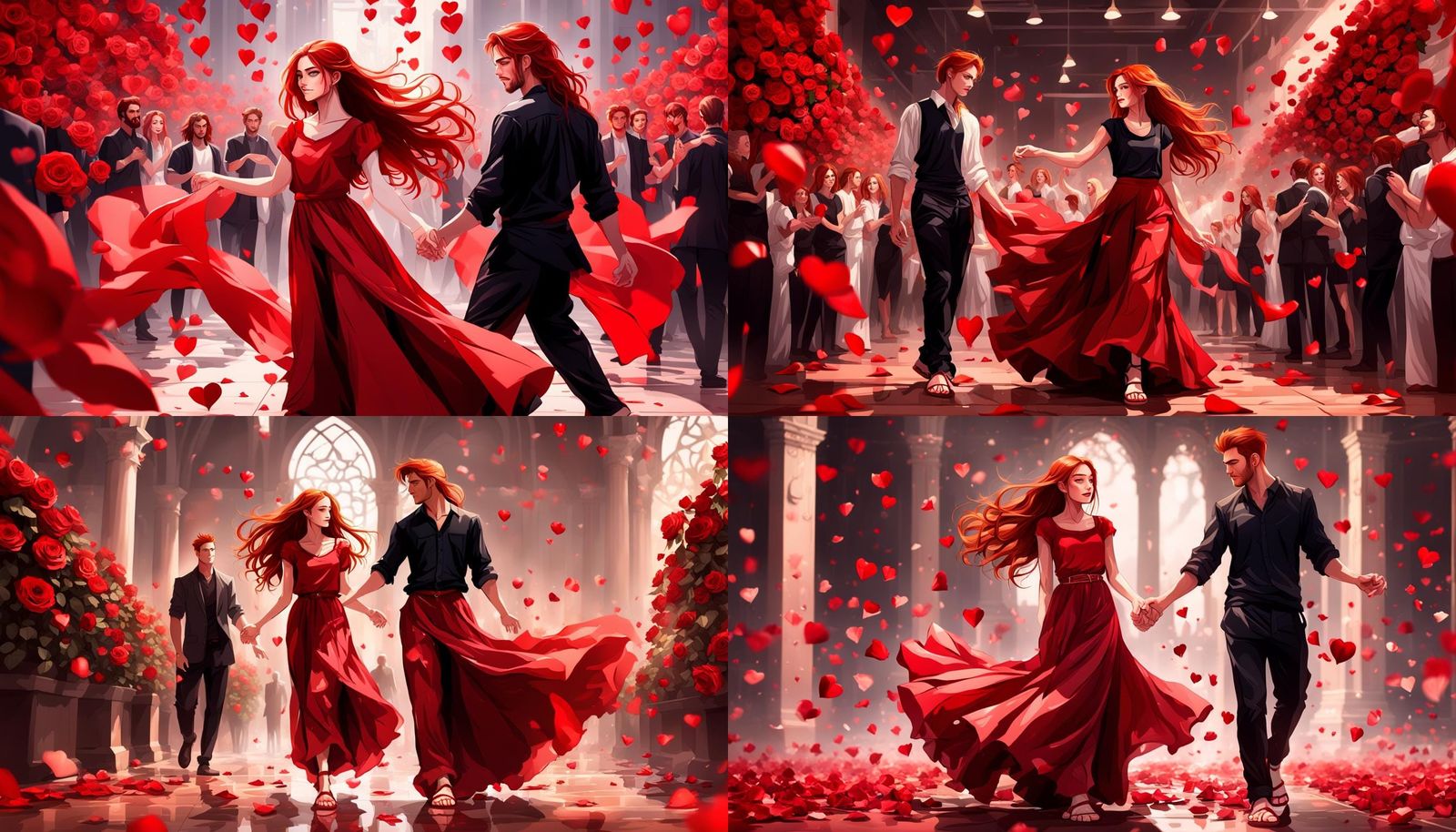 Valentine's Dance: Red Roses and Romance
