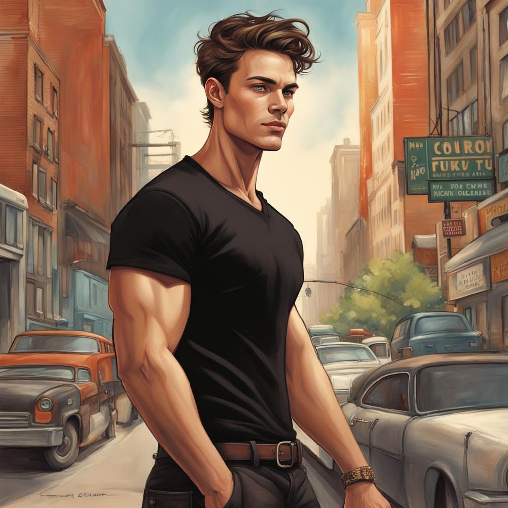 Kansas City Werecougar Book Cover Illustration