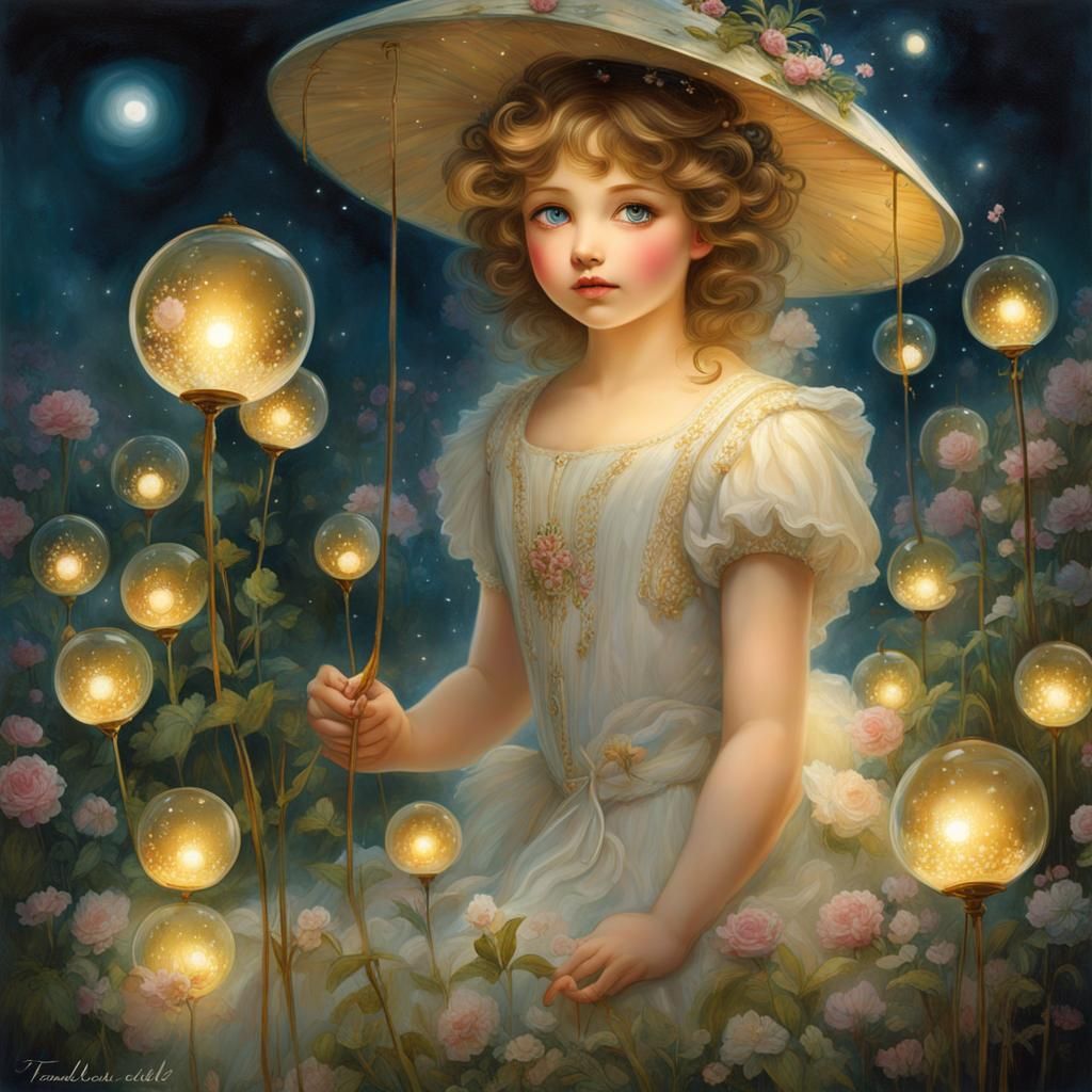 Charming Sprite Portrait in Hyperdetailed Digital Art