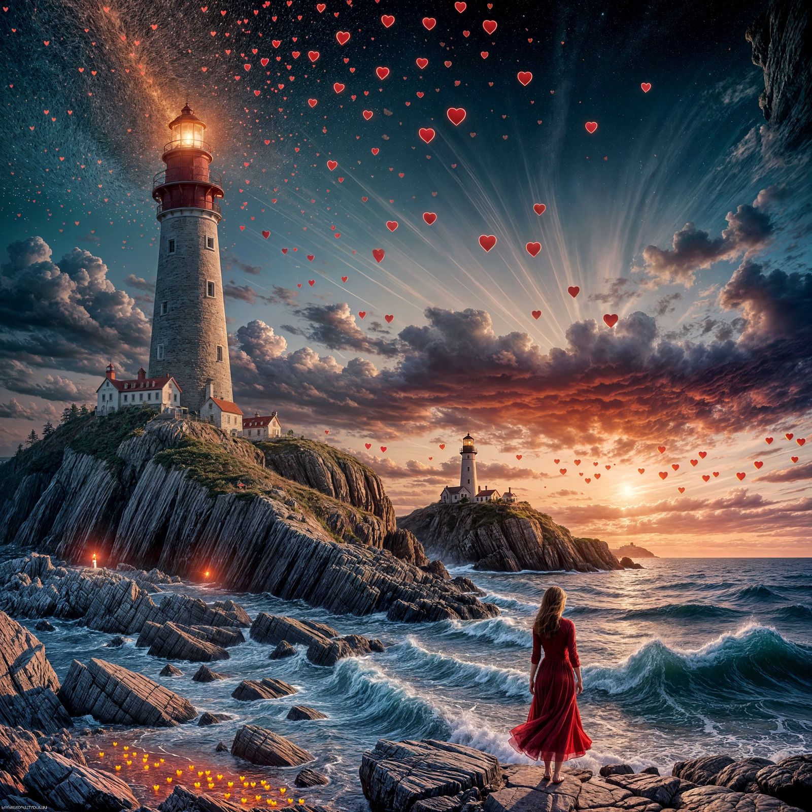 Love is a lighthouse, it shines a steadfast light  - a light...