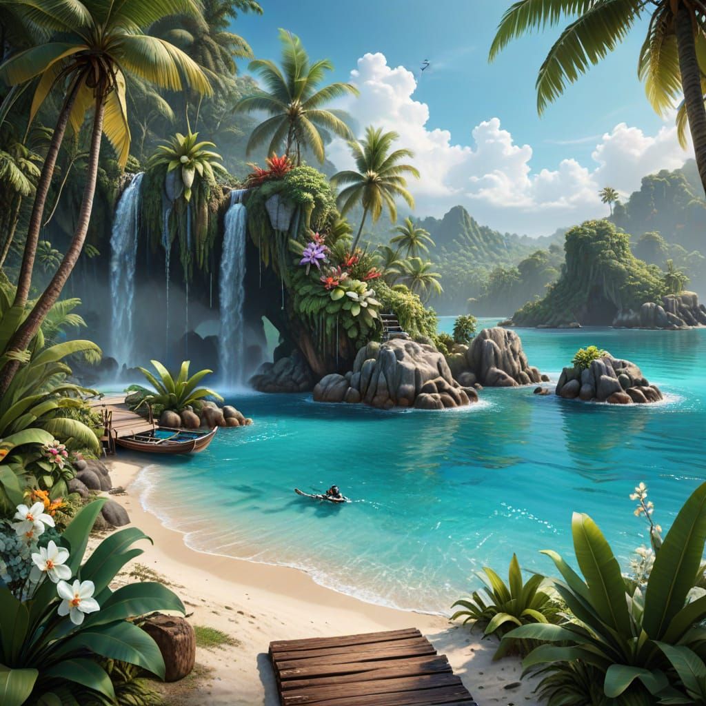 Tropical island