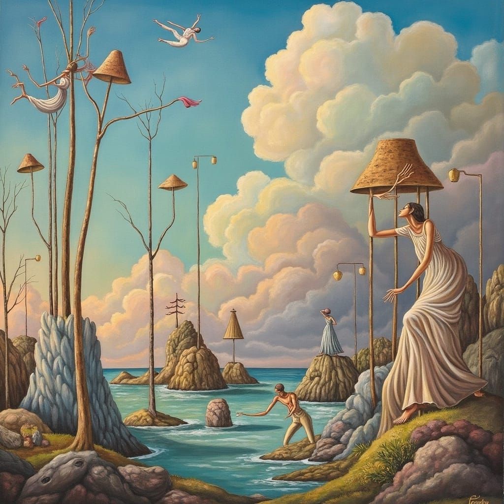 Dreamlike Scene in a Fantastical Realm