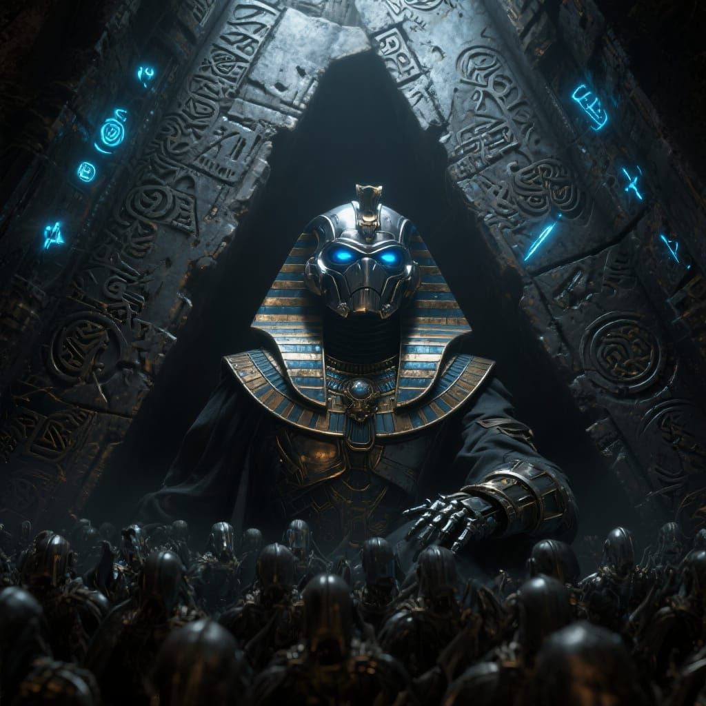 Necron Pharaoh Awakens: Grimdark Science-Fantasy