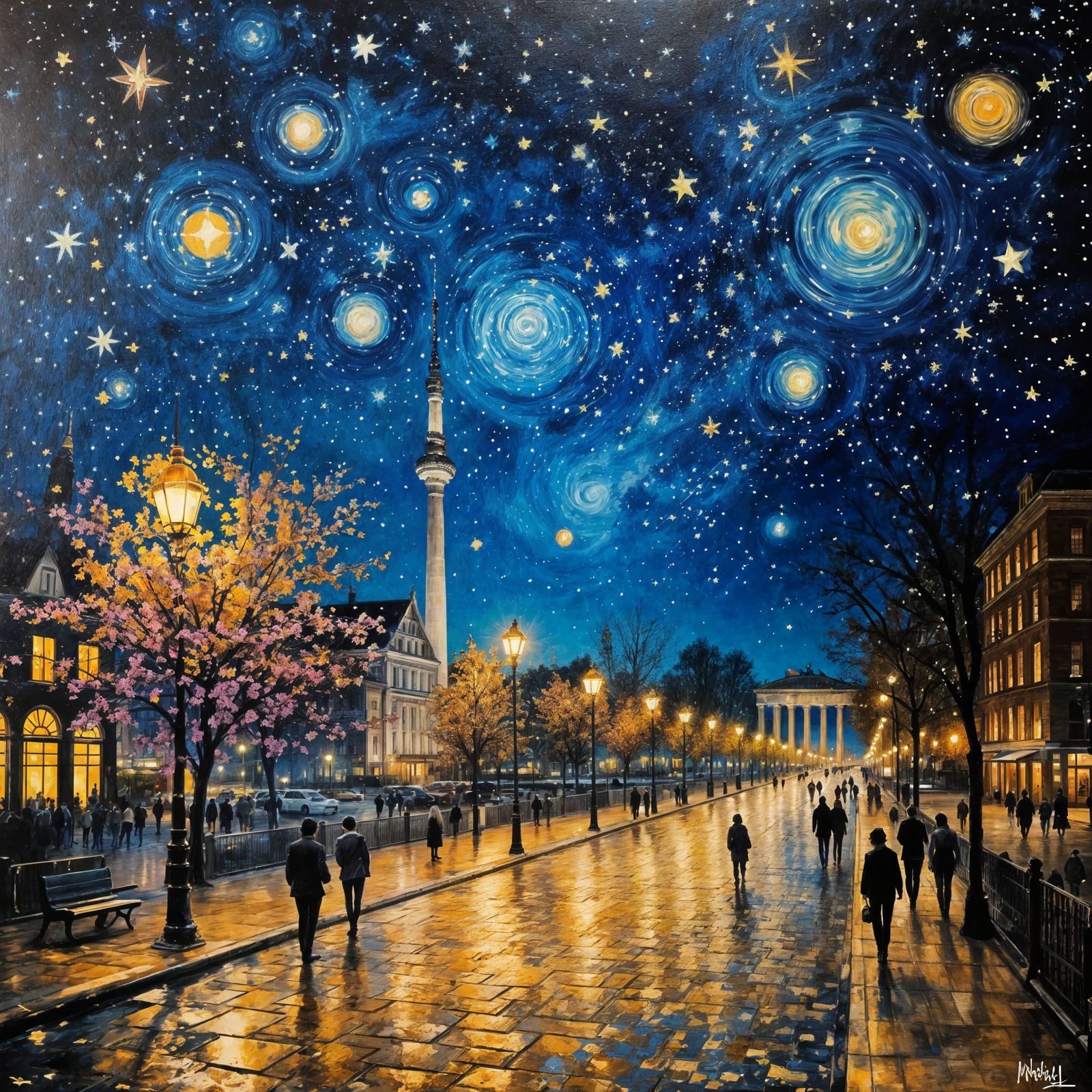 Starry night in Berlin