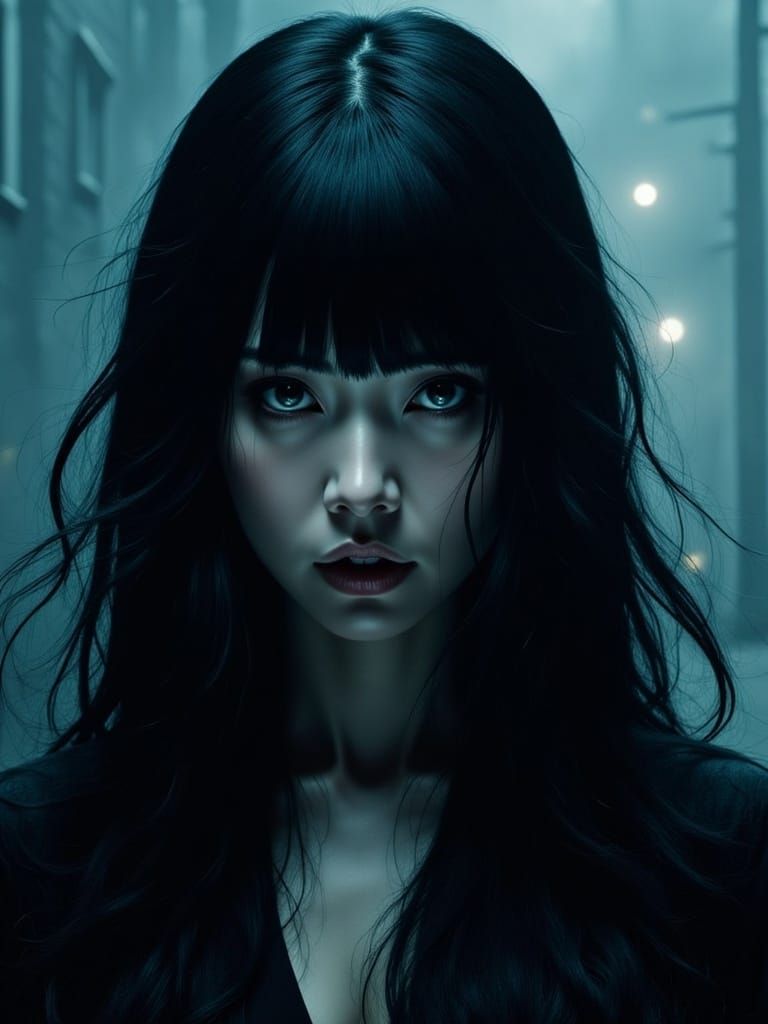 Glitchpunk Woman: Disturbed and Glitching