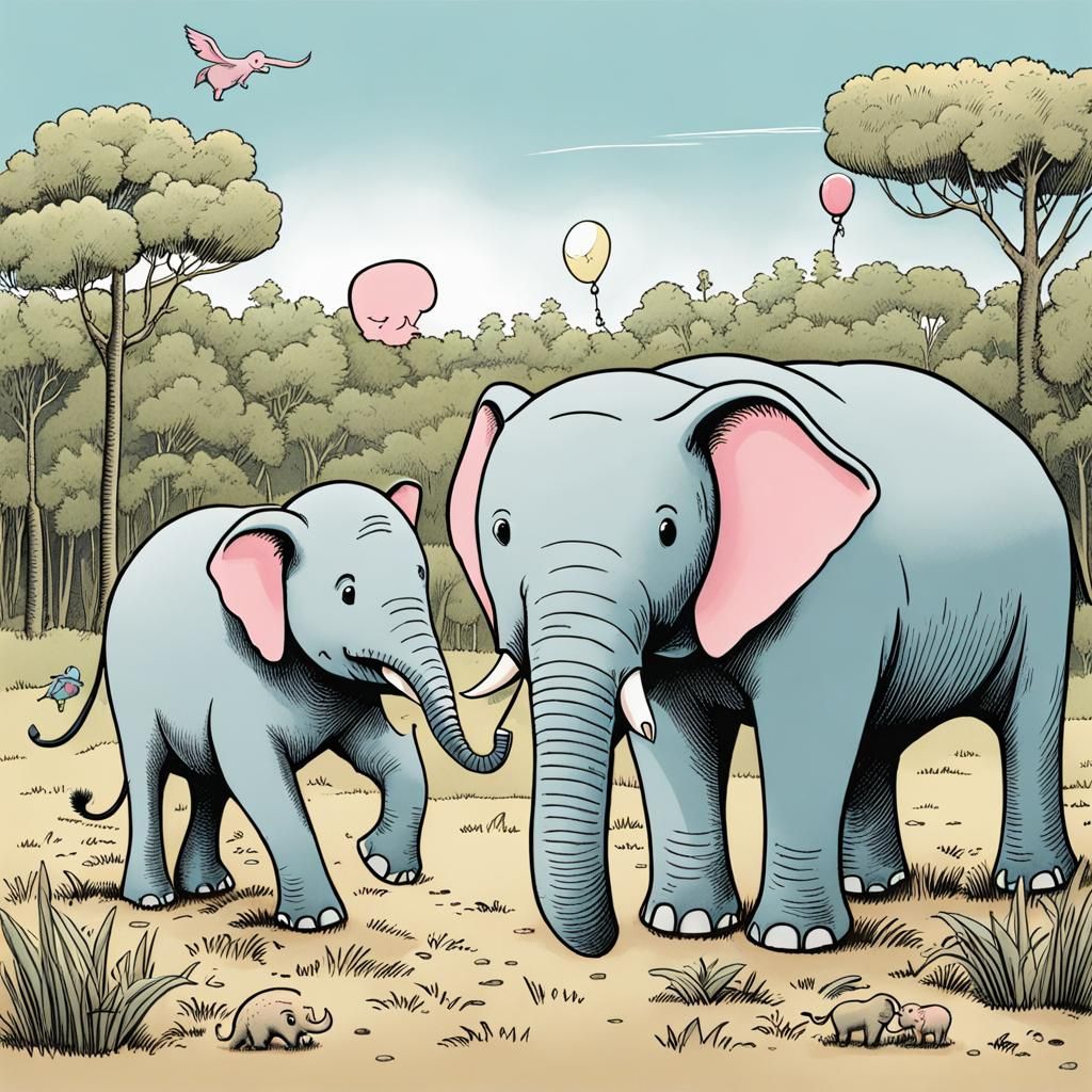 Elephants and Piggie Chat: Mo Willems Style