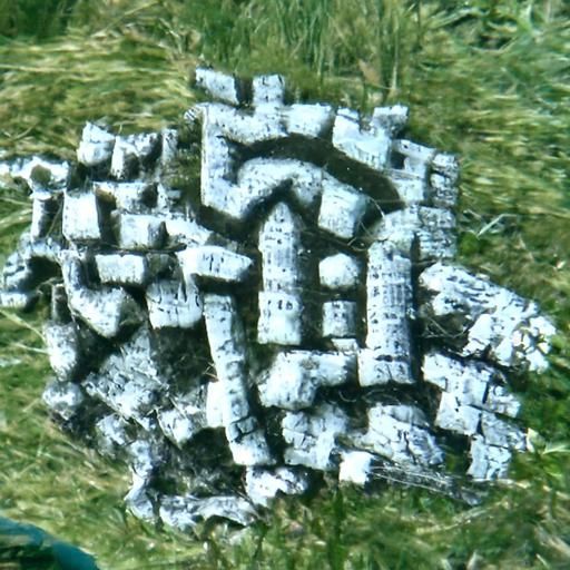 Rune-Covered Castle Ruins: Ancient Mystical Architecture