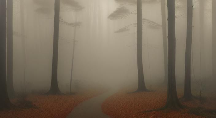 Autumn Leaves in Watercolor with Sepia Tones